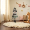 Christmas snowman doll, retractable standing doll, Christmas souvenir details Picture
